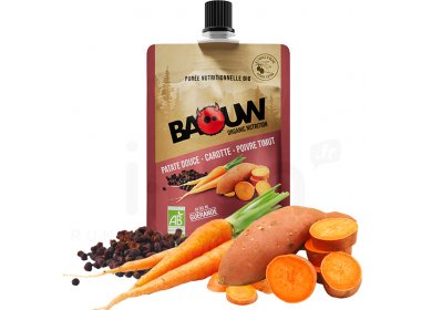 Baouw Purée nutritionnelle bio - Patate douce - Carotte - Poivre Timut