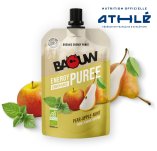 Baouw Purée nutritionnelle bio - Poire - Pomme - Menthe