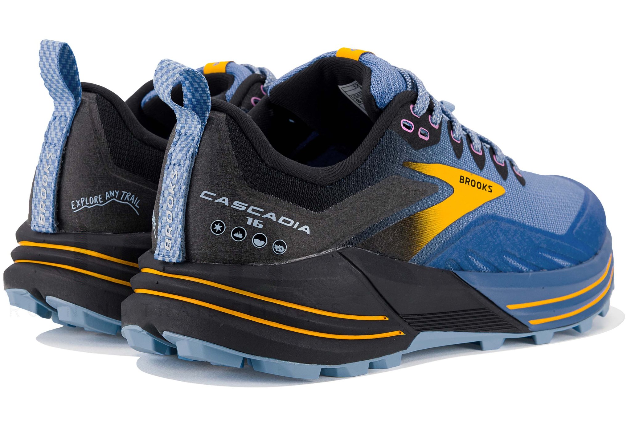 Brooks Women'S Cascadia 16 Trail Shoes Black/Ebony/Yucca