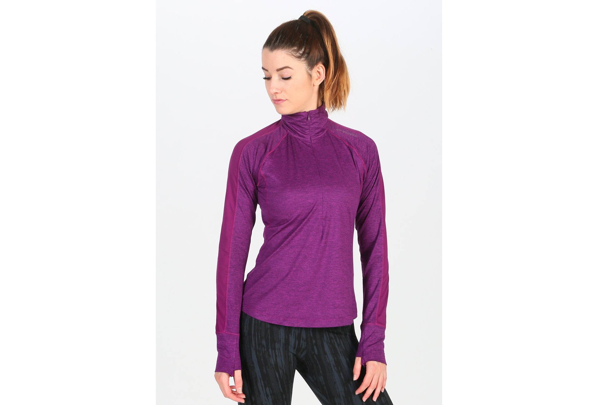 Brooks Dash 1/2 Zip W Diététique Vêtements femme