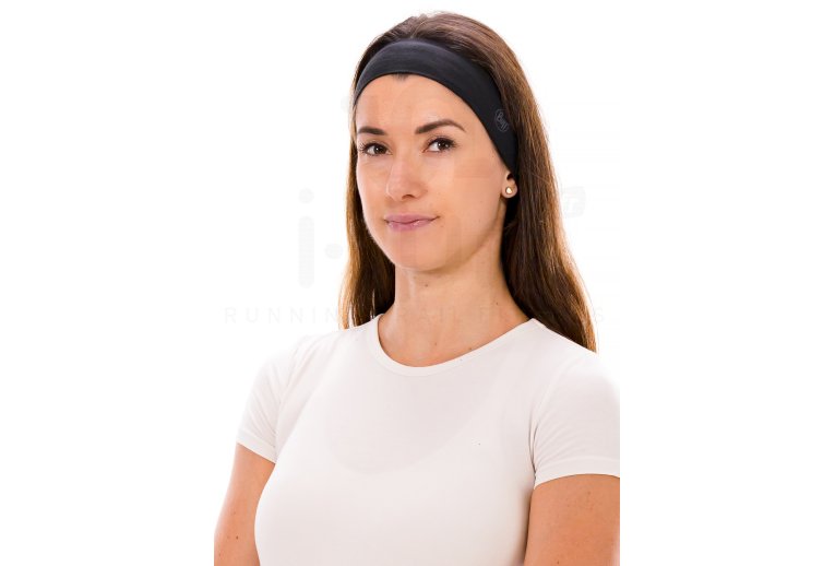 Buff Coolnet UV+ Slim Headband R-Solid Black