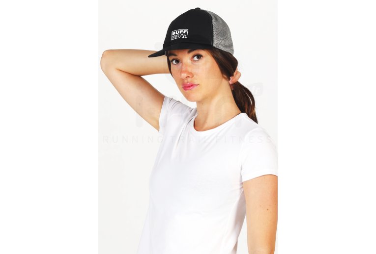Buff Pack Trucker Cap Solid Black