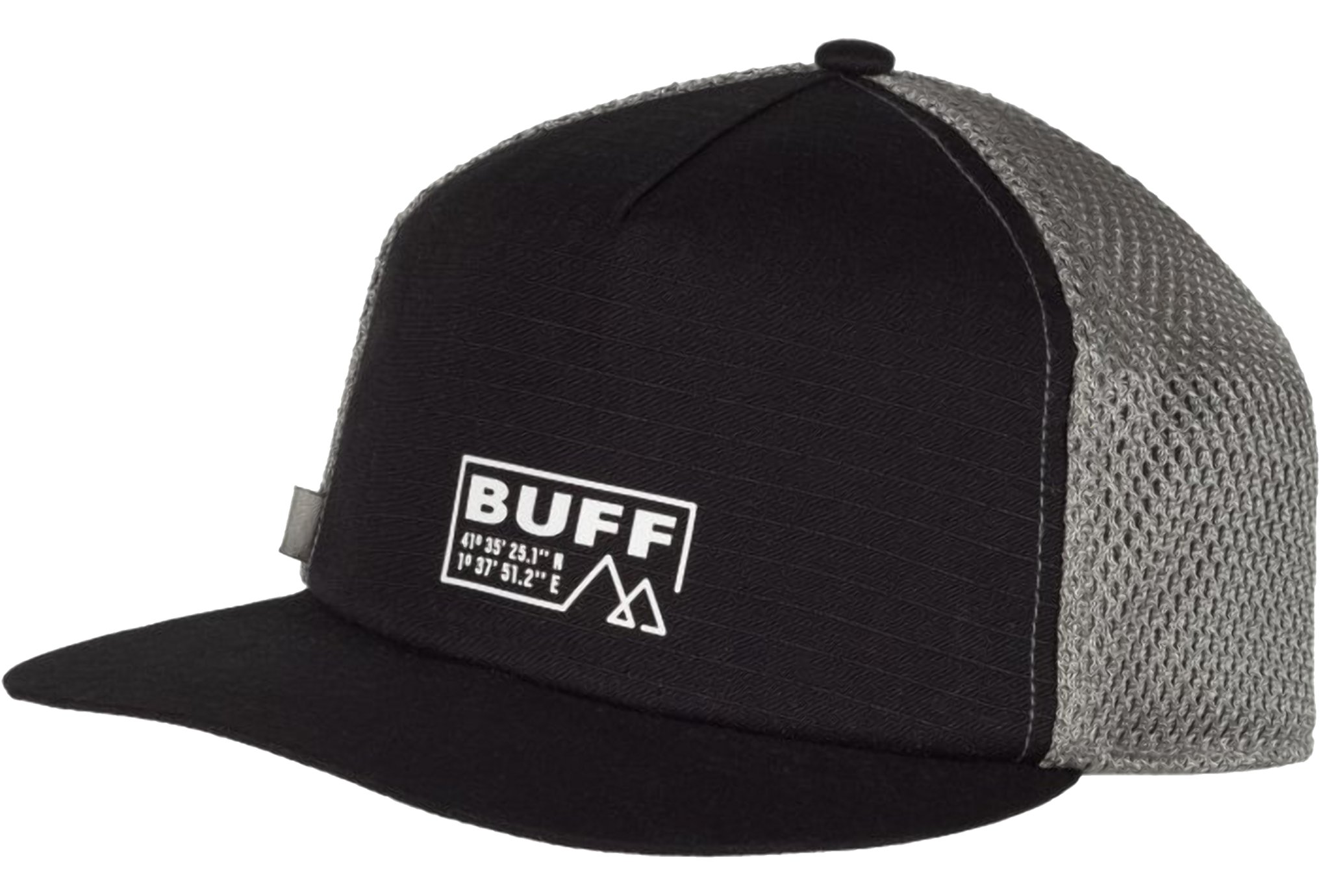 Buff Pack Trucker Cap Solid Black Diététique Accessoires