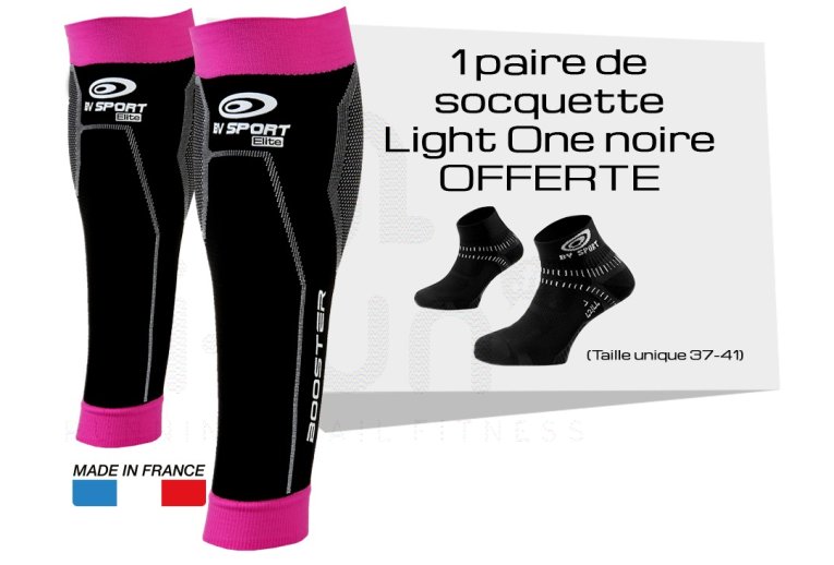 BV Sport Pack manguitos de gemelo Booster Elite Femina y calcetines Light One
