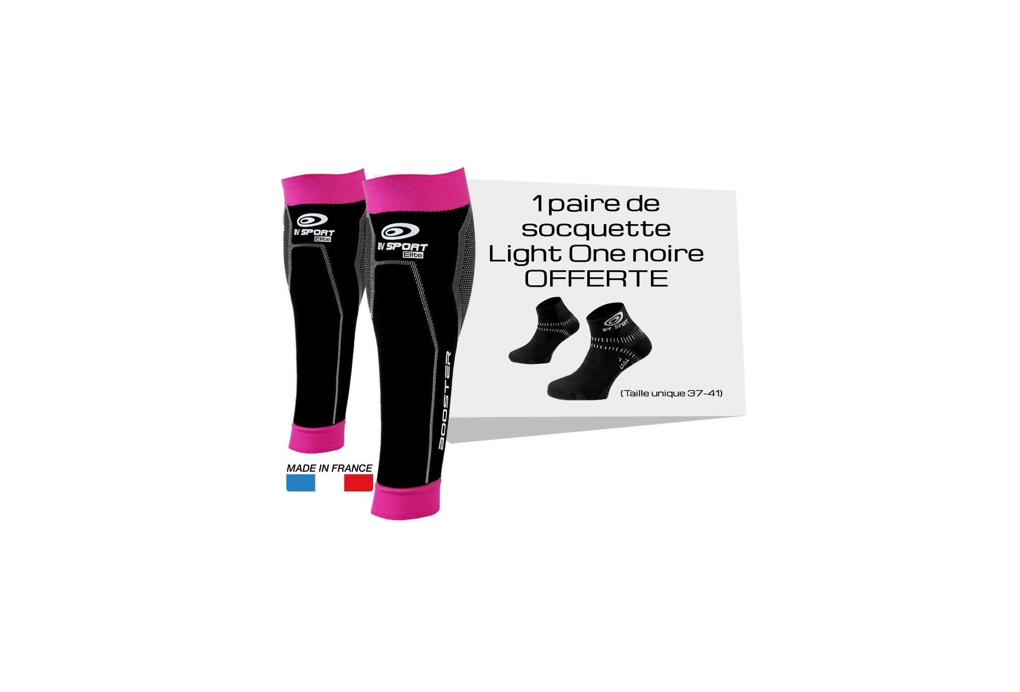 BV Sport Pack Manchons Booster Elite Femina & Socquette Light One Manchons