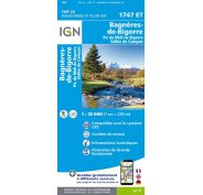 Carte IGN Bagnères-de-Bigorre 1747ET