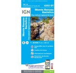 Carte IGN Monte Renoso Bastelica 4252OT
