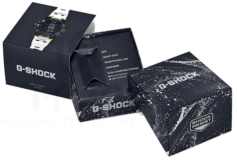 Casio G-SQUAD HR GBD-H1000-1A7ER et sac étanche G-Shock offert