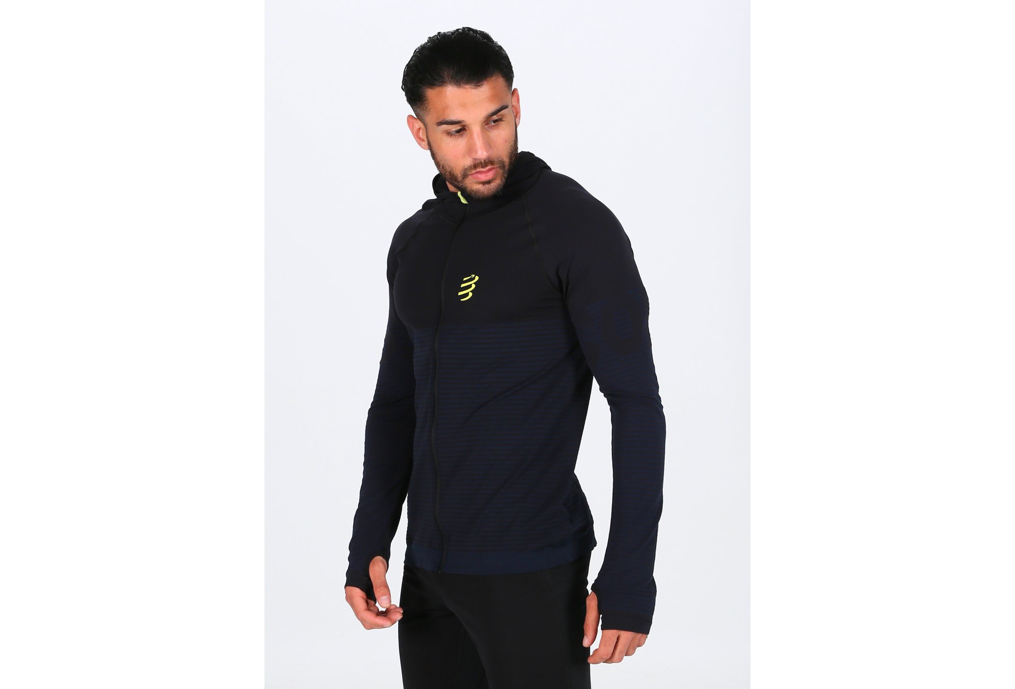 Compressport 3D Thermo Seamless Black Edition M vêtement running homme