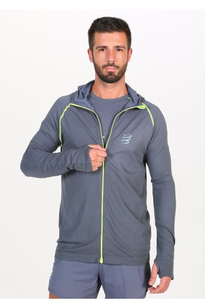 Compressport camiseta manga larga 3D Thermo Seamless Hoodie Born To SwimBikeRun 2020