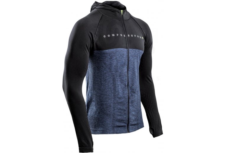 Compressport 3D Thermo Seamless Zip Hoodie Black dition 10 Years