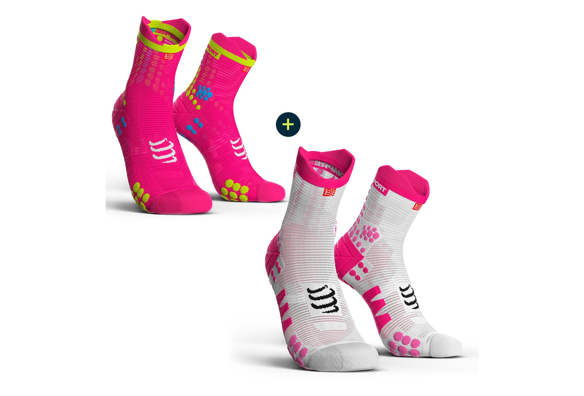 Compressport Pack Pro Racing V 3.0 Run High Chaussettes
