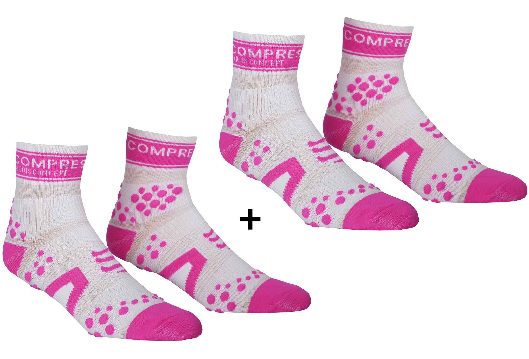 Compressport Pack Pro Racing V2 Run High Chaussettes