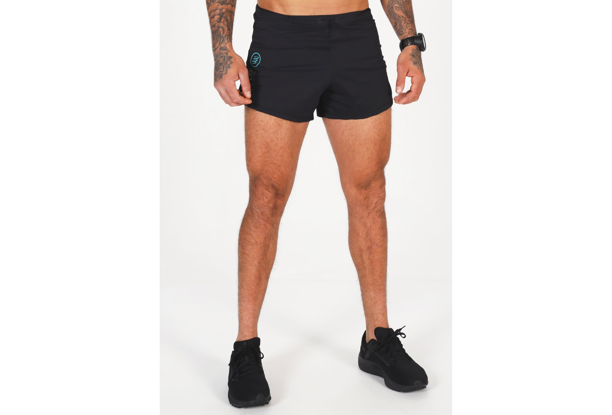 Compressport Racing Split Overshort Black Edition 2021 M vêtement running homme