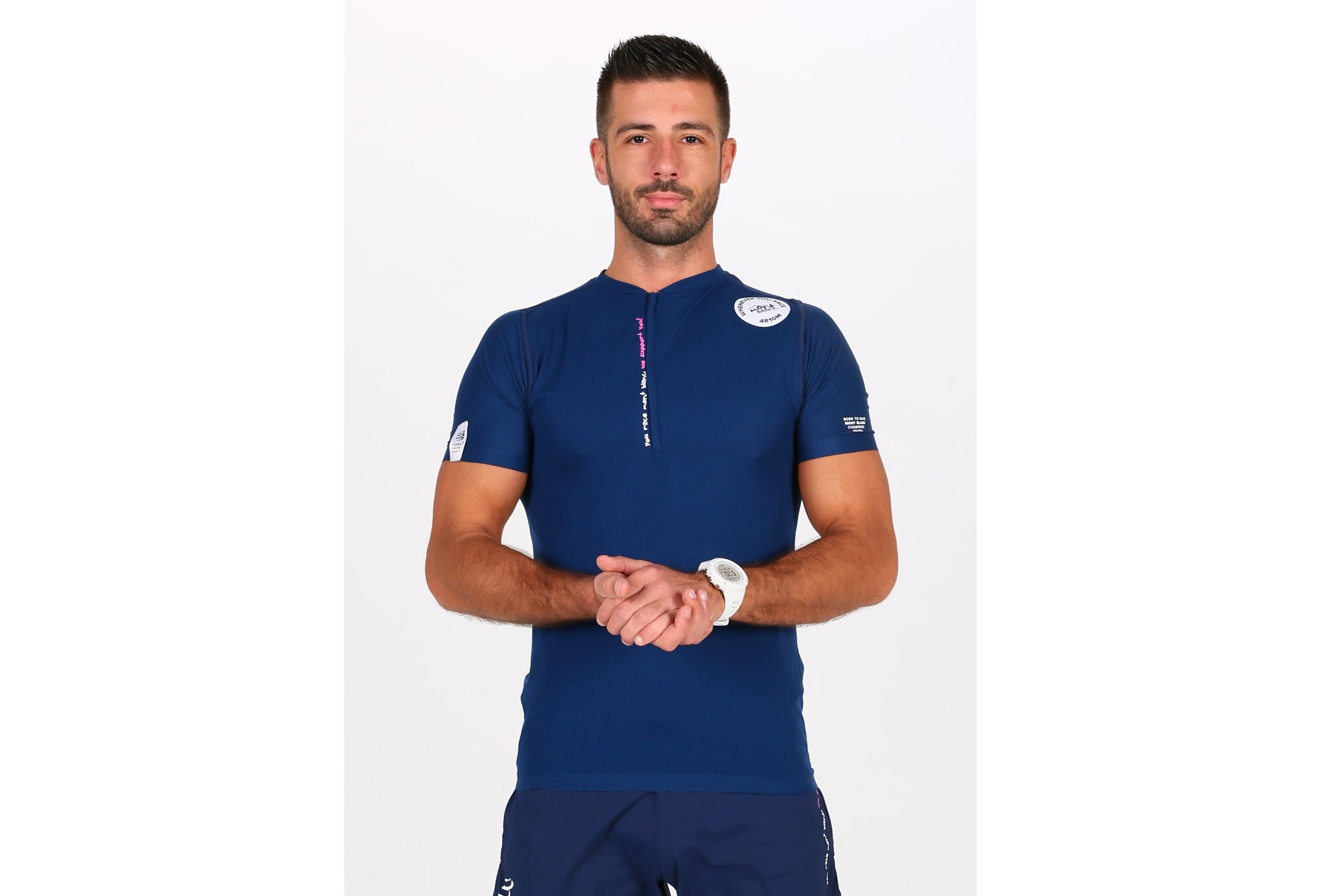Compressport Trail Half-Zip Fitted Mont Blanc 2020 M vêtement running homme
