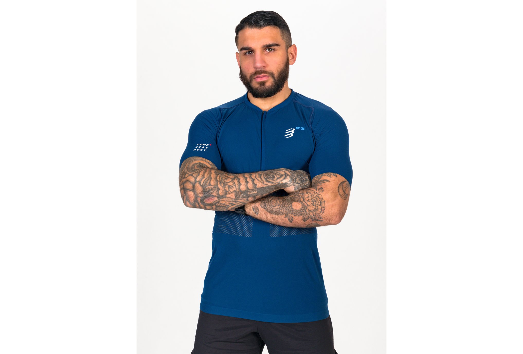 Compressport Trail Half-Zip Fitted Mont Blanc 2021 M Diététique Vêtements homme