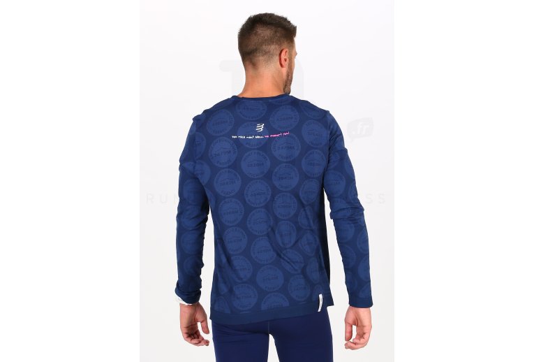 Compressport camiseta manga larga Training Badges Mont Blanc 2020