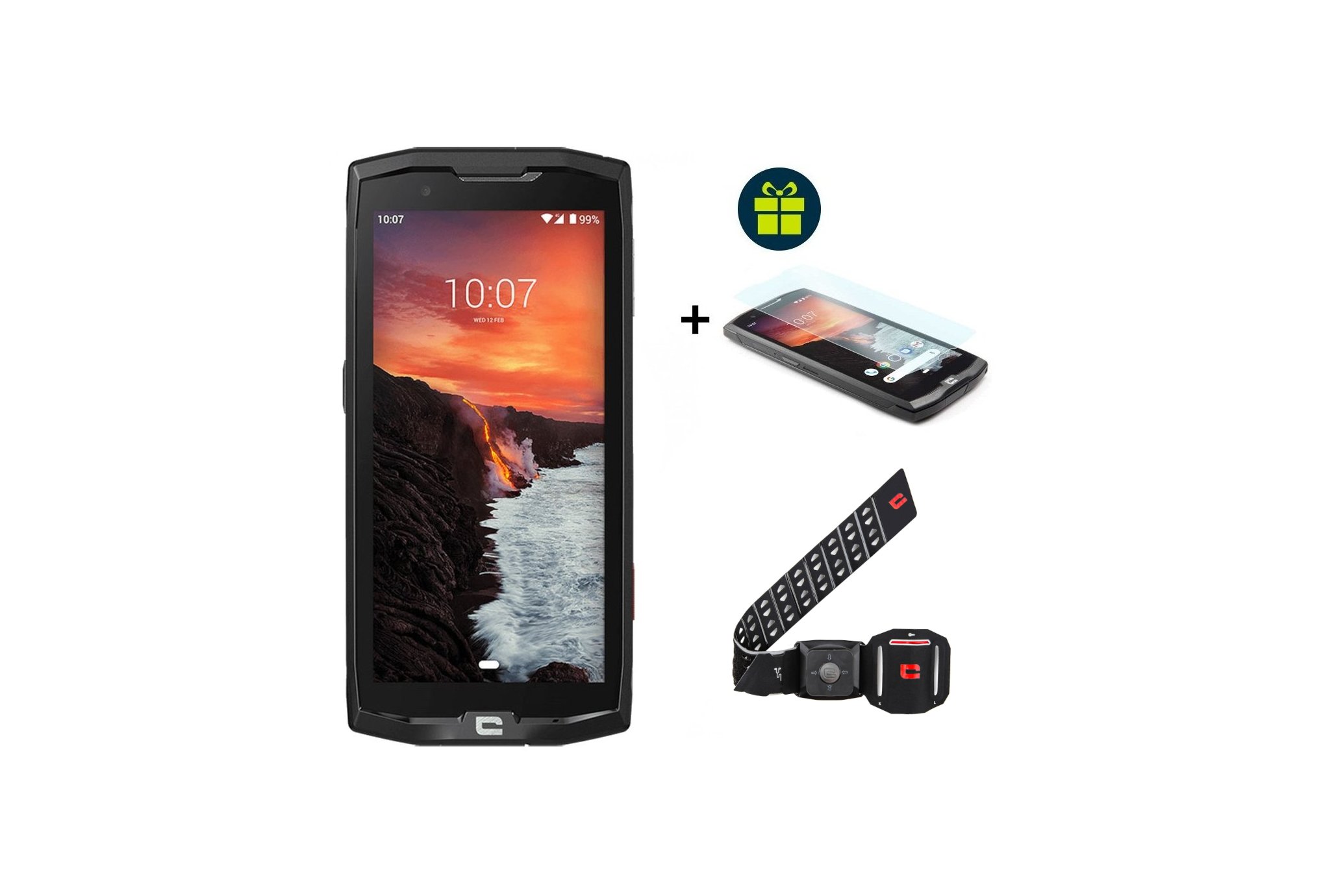 Crosscall Core-X4 4Go 64Go avec verre trempé et X-Armband Téléphone Outdoor