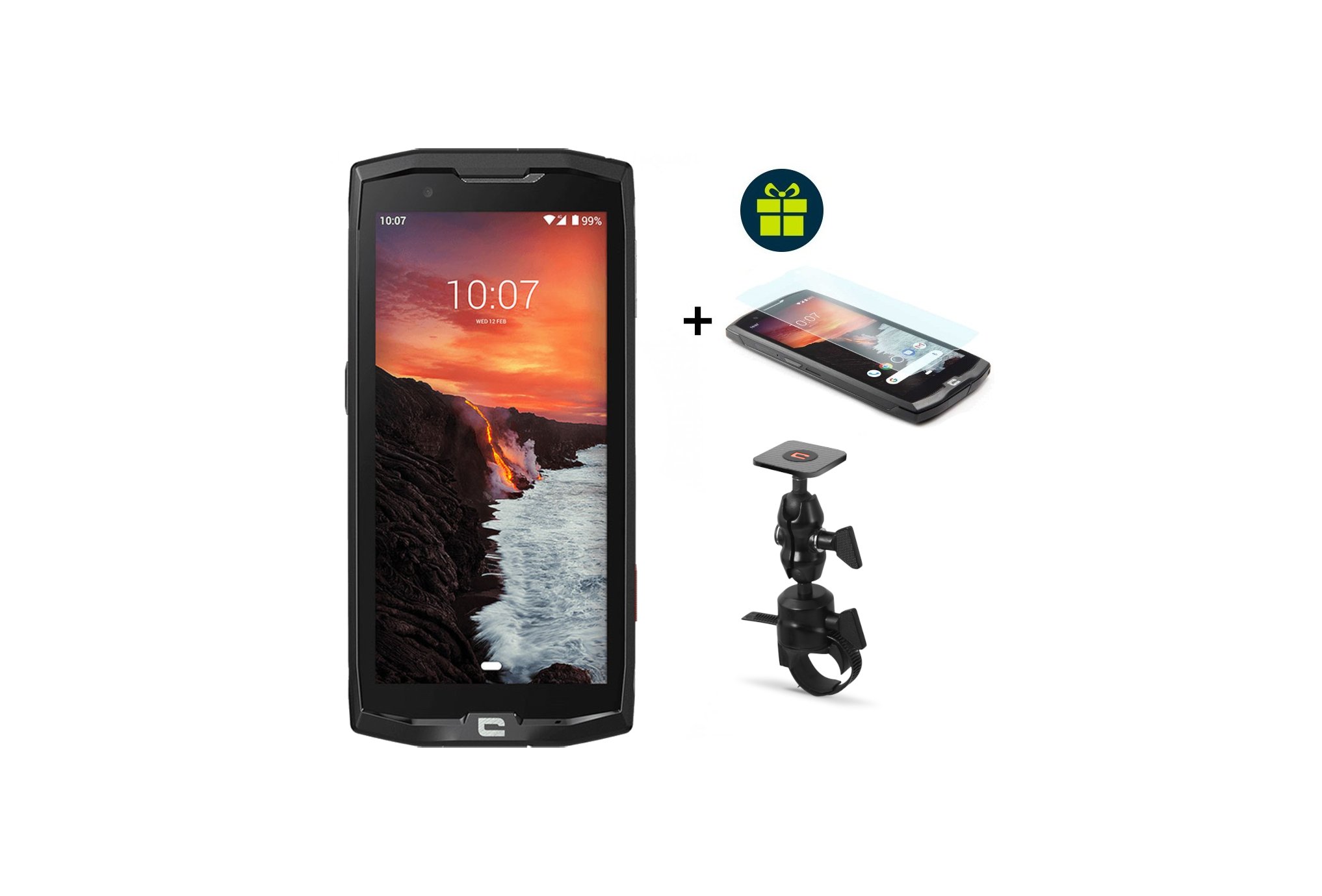 Crosscall Pack Core-X4 Verre trempé X-Glass et X-Bike Téléphone Outdoor