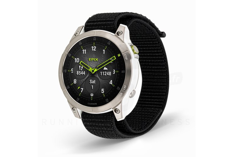 Garmin EPIX Gen 2 Sapphire Titanium - 47 mm + UltraFit 2 Nylonarmband 22 mm