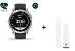 Garmin EPIX Gen 2 Sapphire Titanium - 47 MM + QUICKFIT 22 MM SILICONE STRAP