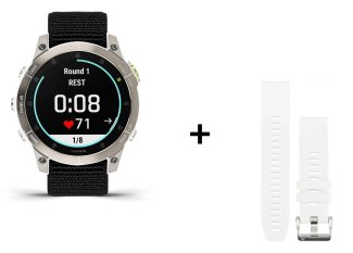 Garmin EPIX Gen 2 Sapphire Titanium - 47 MM + ULTRAFIT 2 NYLON STRAP 22 MM