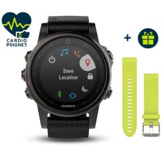 Garmin Fenix 5S GPS Multisport Sapphire Black + Bracelet QuickFit
