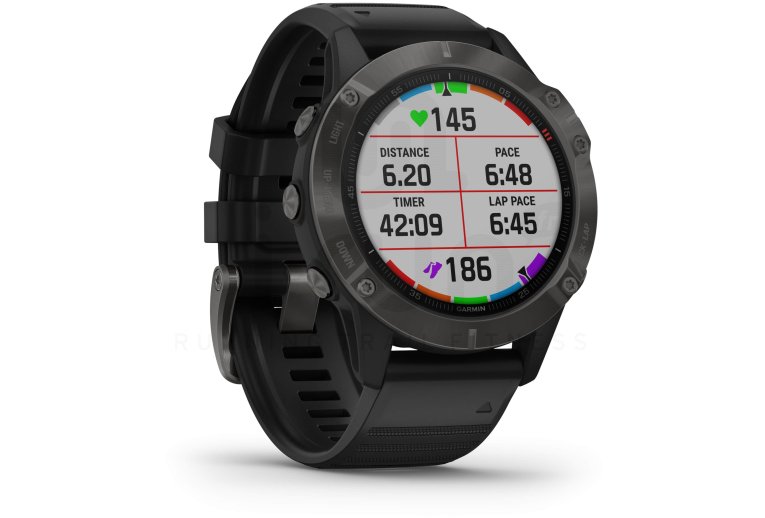 Garmin Fenix 6 Sapphire und QuickFit-Lederarmband 22 mm