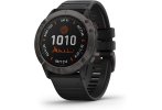 Garmin Fenix 6X Pro Solar Titanio y correa de cuero QuickFit 26 mm