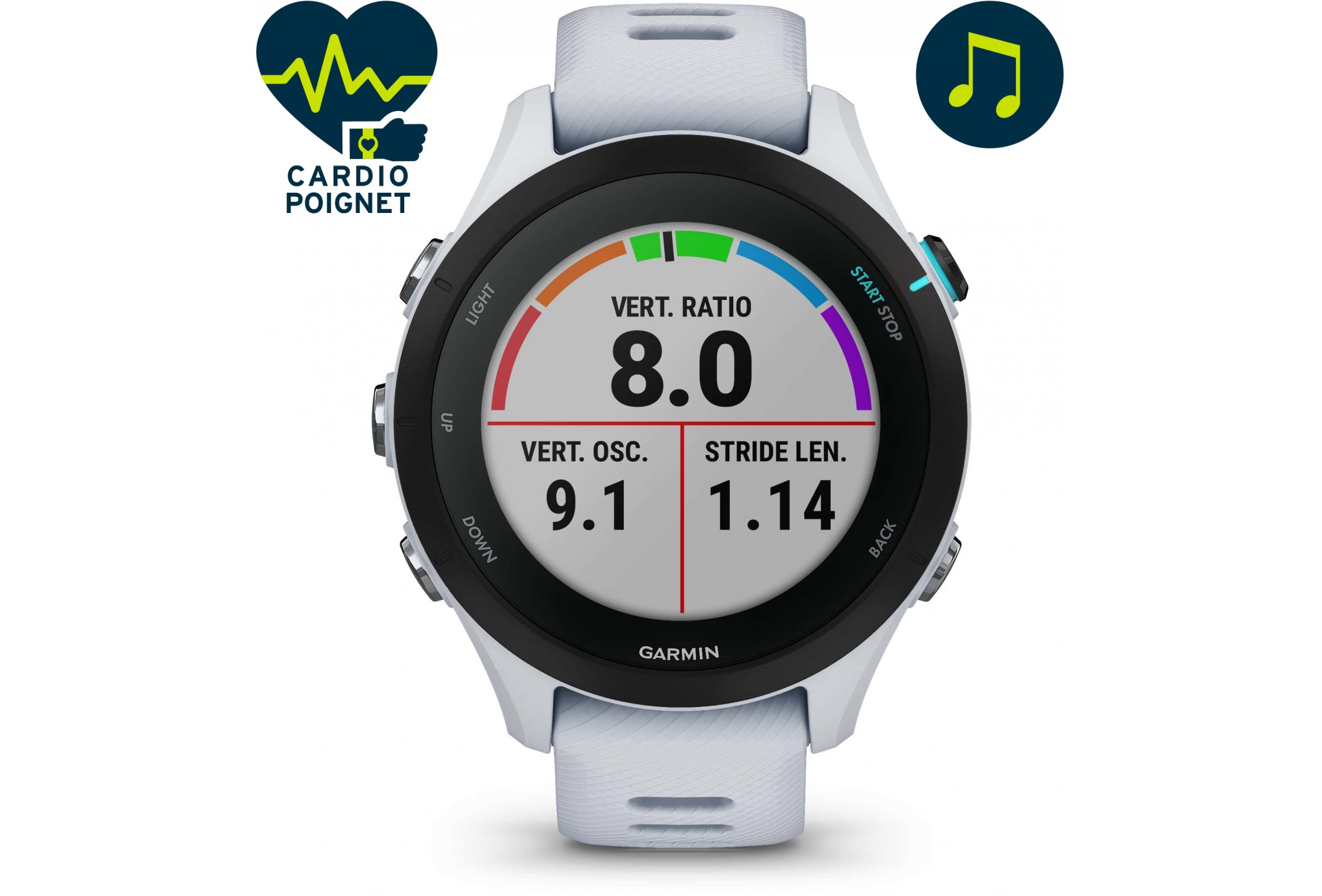 Montre CARDIO GPS pour le sport trail running triathlon GARMIN forerunner  255 bleue