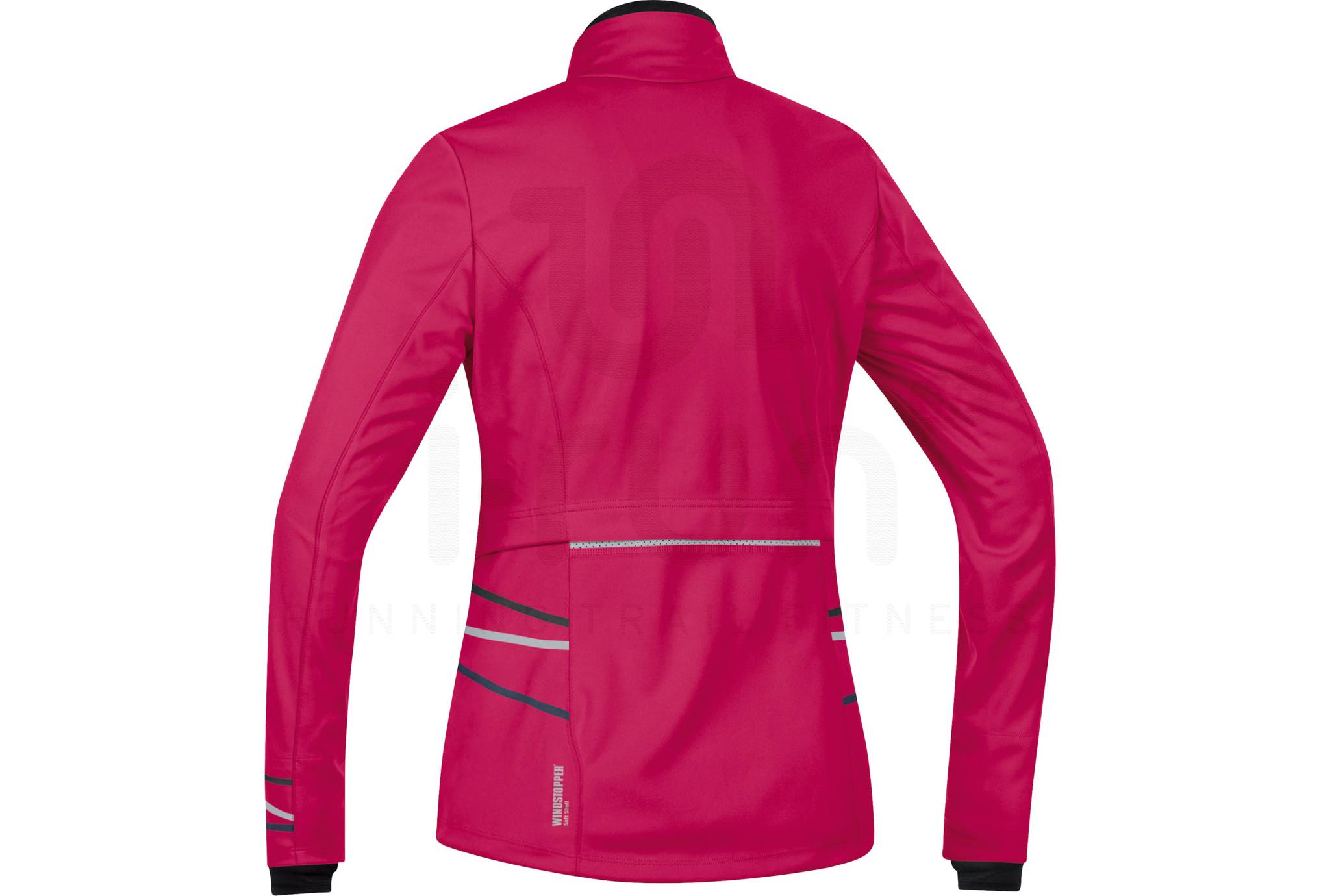 Veste Softshell Gore Running Wear Windstopper Femme Taille L - Coupe Ajustée, Vert & Noir, Occasion Très Bon état