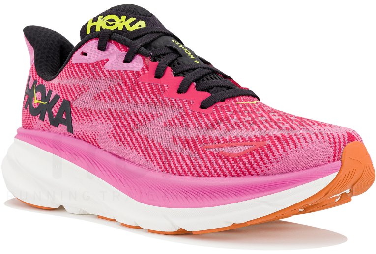 Hoka Clifton 9 rosa zapatillas running mujer