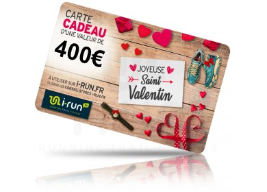 i-run.fr Carte Cadeau 400 Saint Valentin 