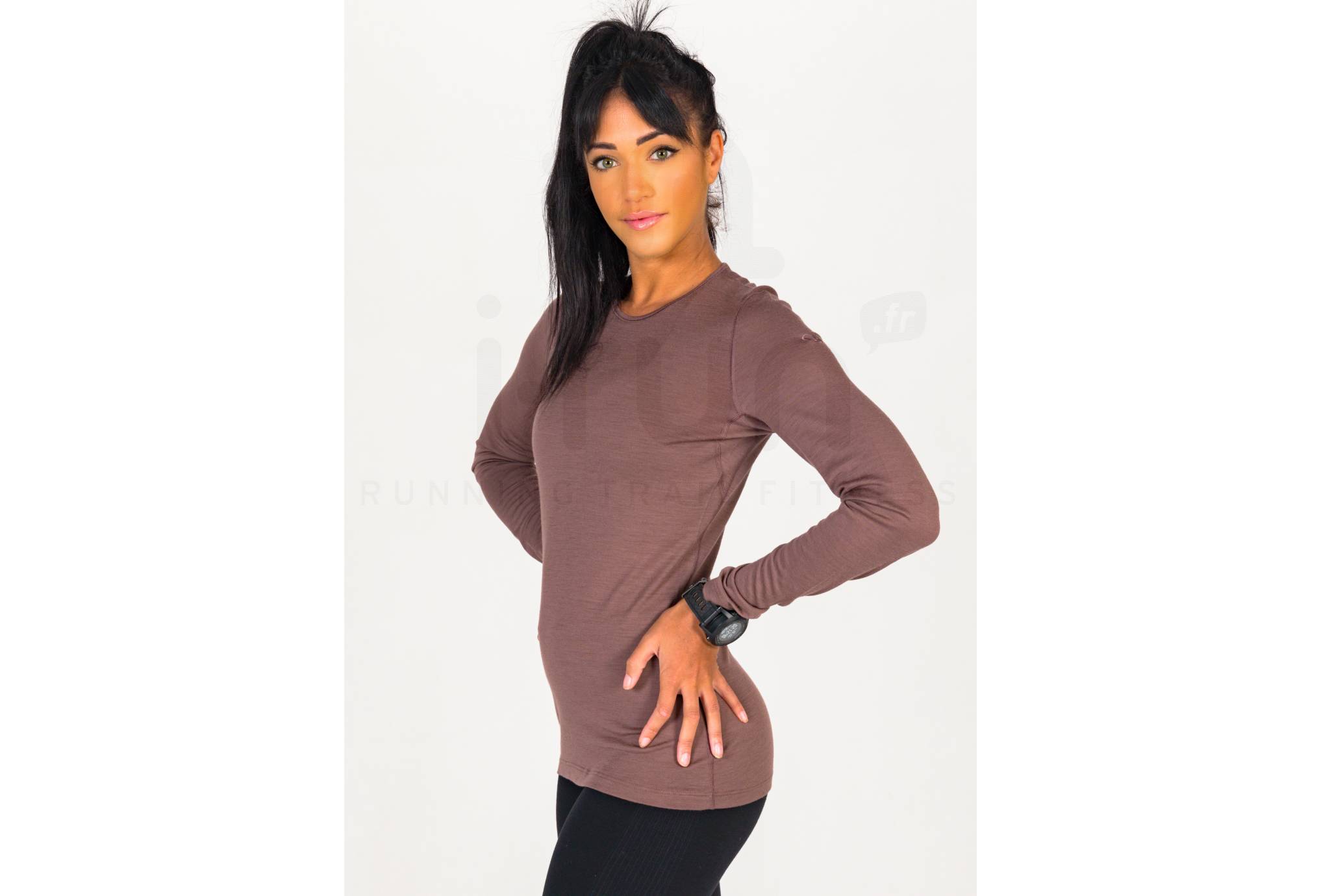 Icebreaker Damen Top Icebreaker Damen 200 Oasis Bluse - Merino Wolle Für Outdoor Aktivitäten Damen Langarmshirt Wolle
