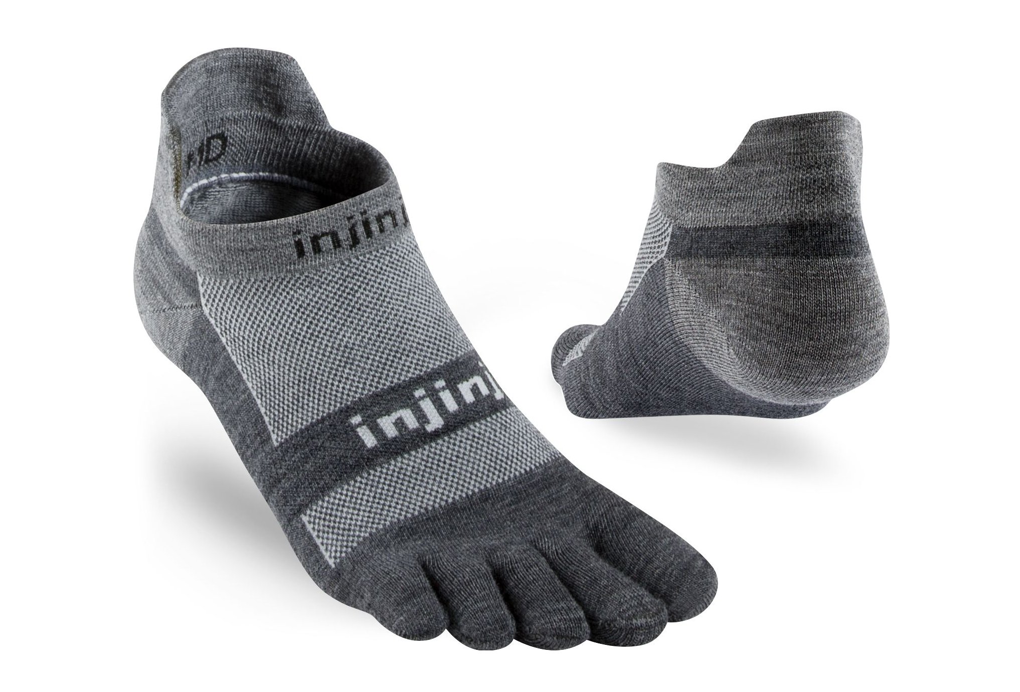 Injinji Run Lightweight No-Show Nüwool Chaussettes