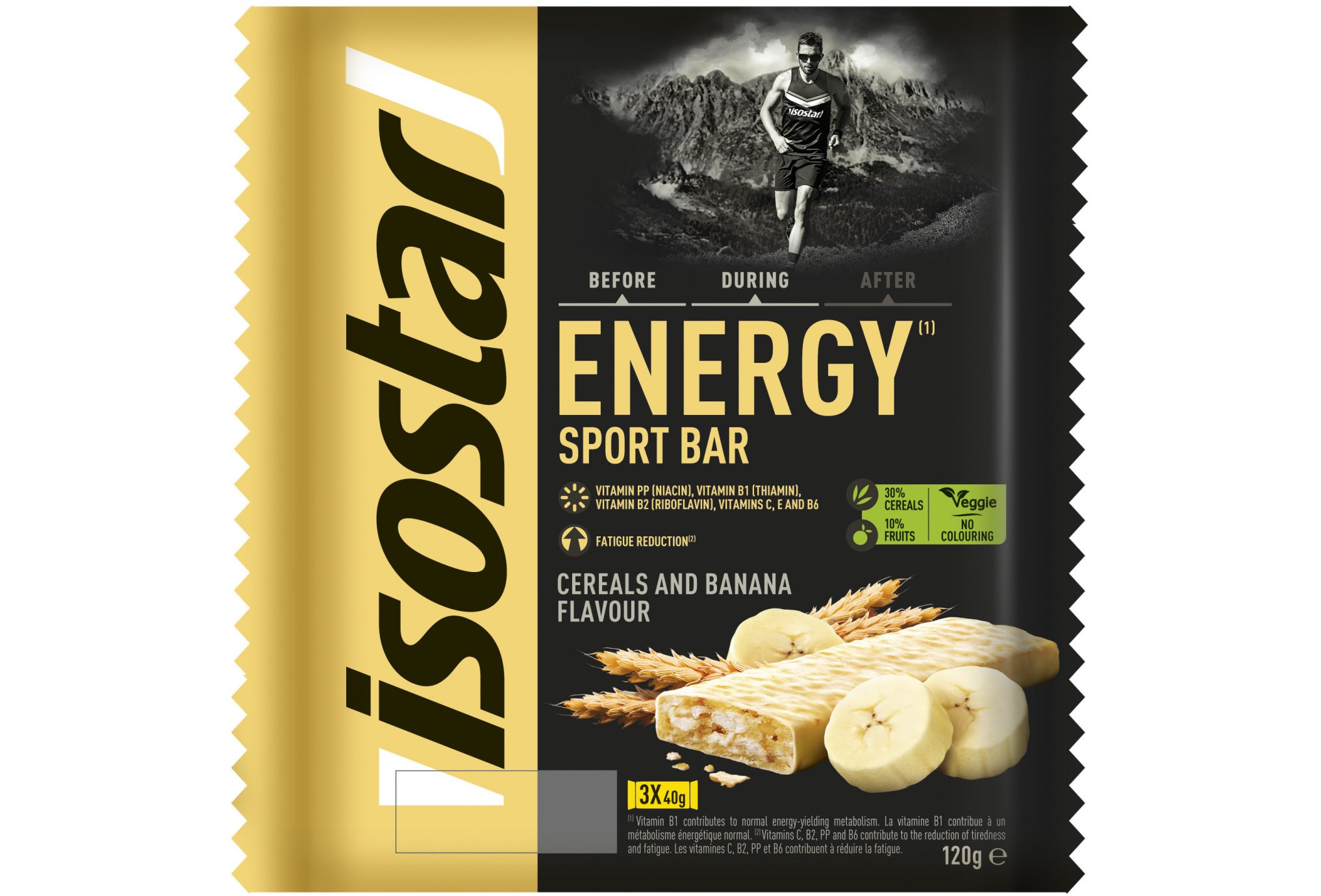 Isostar Barres High Energy - Banane Diététique Barres