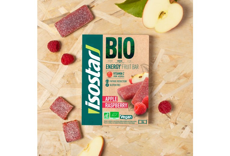 Isostar Energy Fruit Bar Bio - Pomme et framboise