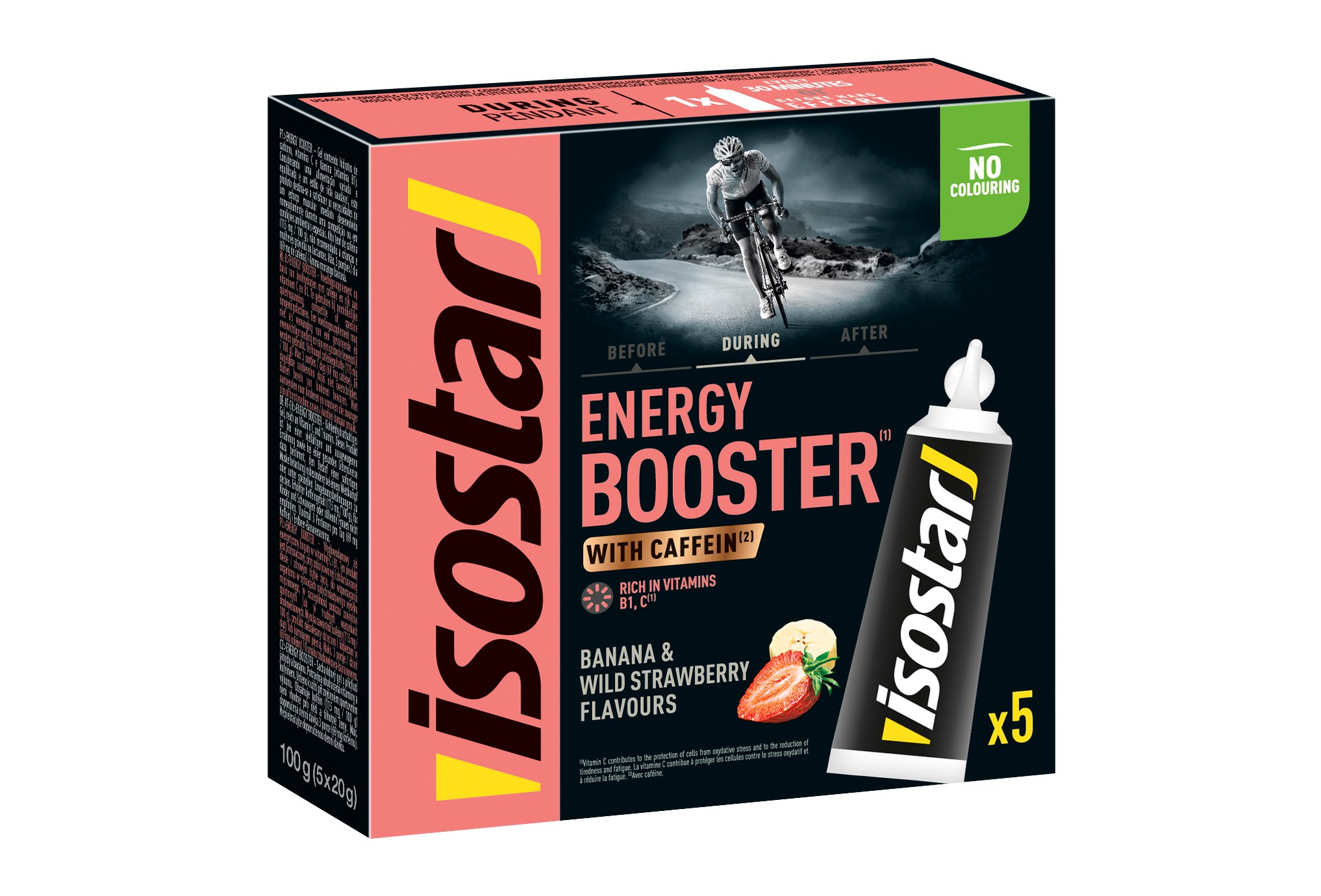Isostar Gel Energy Booster Fraise-Banane Diététique Gels