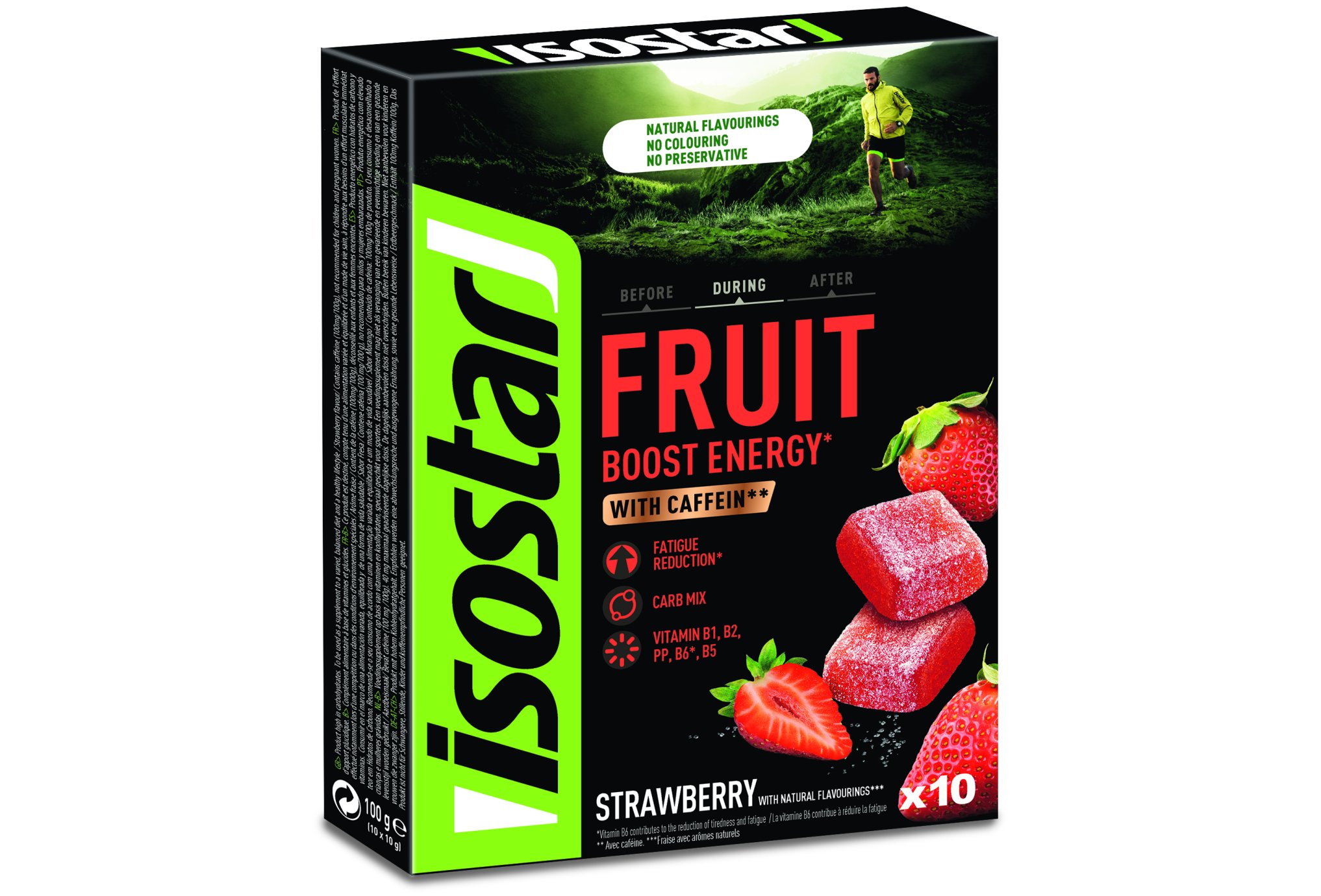 Isostar High Energy Fruit Boost - Fraise Diététique Barres