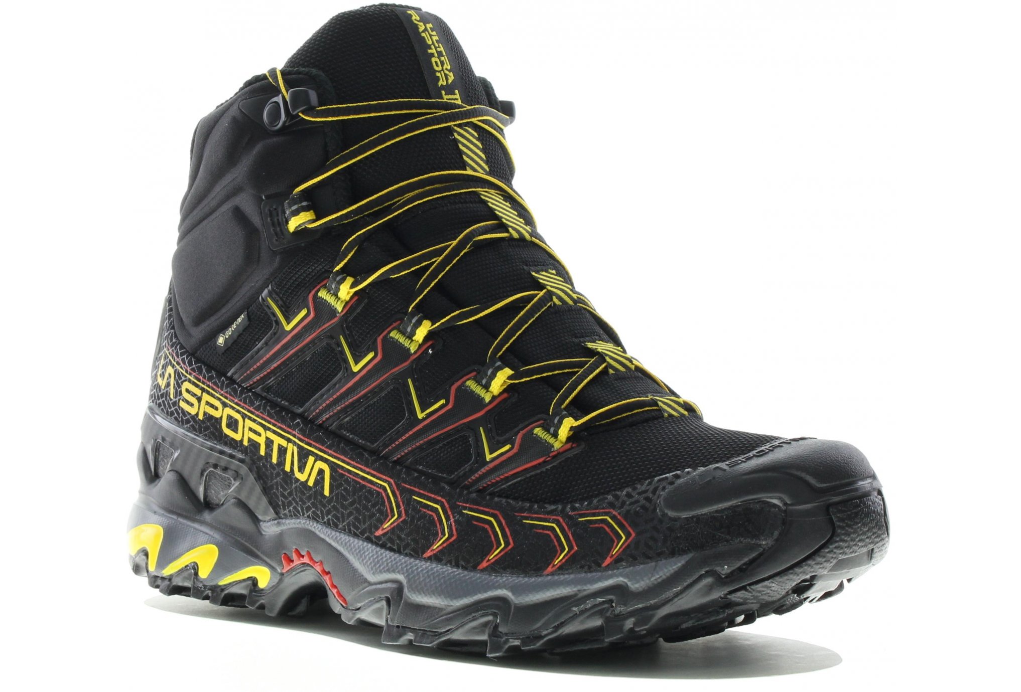 La Sportiva Ultra Raptor II Black Yellow, chaussure de trail homme