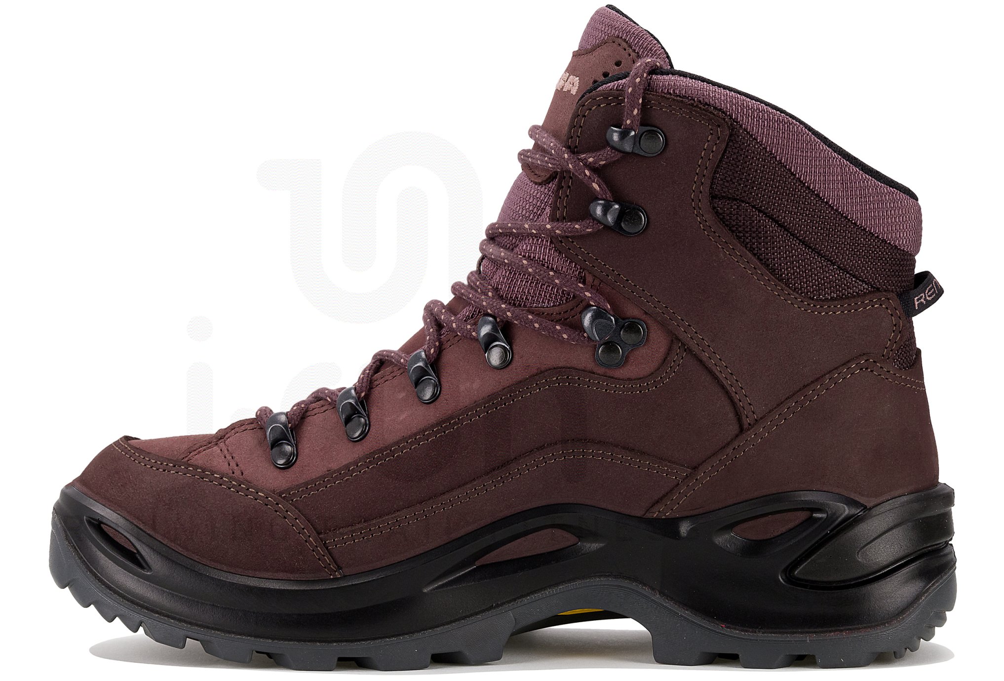Lowa Renegade LL Mid Da Donna, Scarpe Da Trekking In Pelle Nabuk, Suola Vibram, Marroni