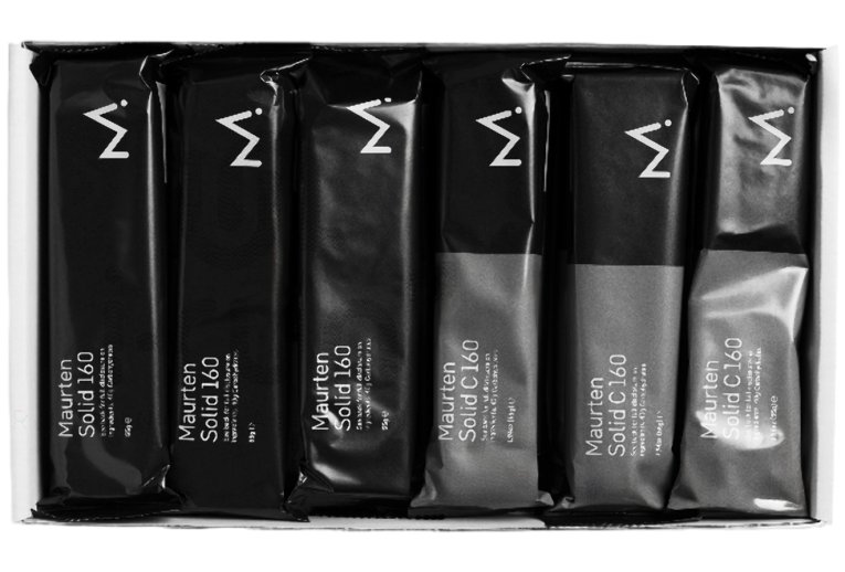Maurten Mix Box Solid 160 et 160 Cacao - 12 barres