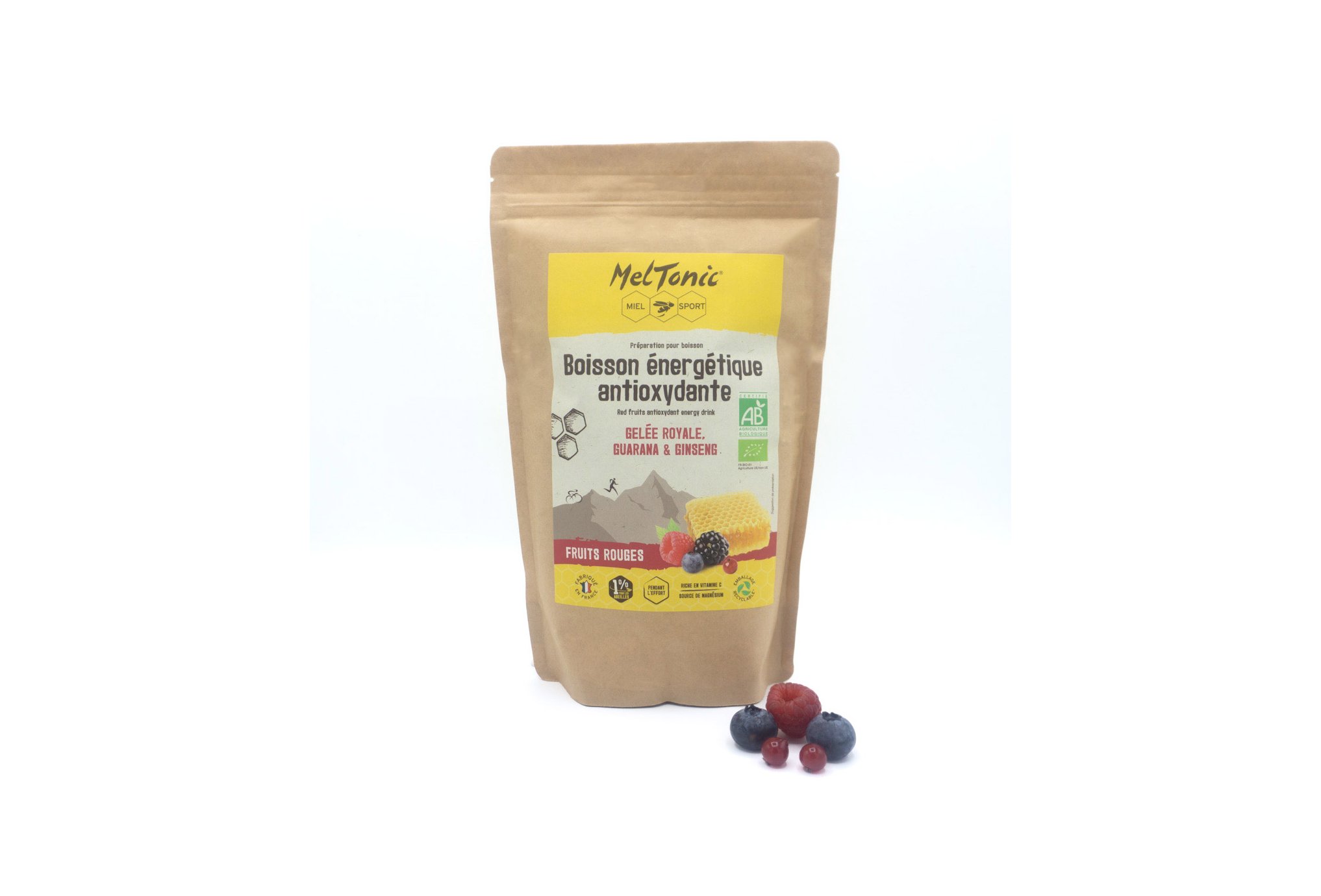 MelTonic Boisson Énergétique Antioxydante Bio 700g - Fruits rouges Diététique Boissons