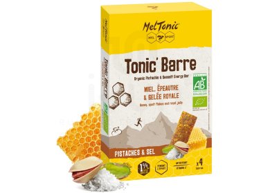 MelTonic Étui Tonic'Barre Bio - Pistaches, Fleur de sel de Guérande et Miel 