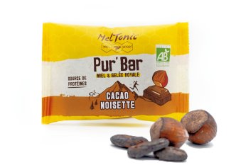 MelTonic Pur Bar Bio - Cacao Noisettes, Miel et gelée royale