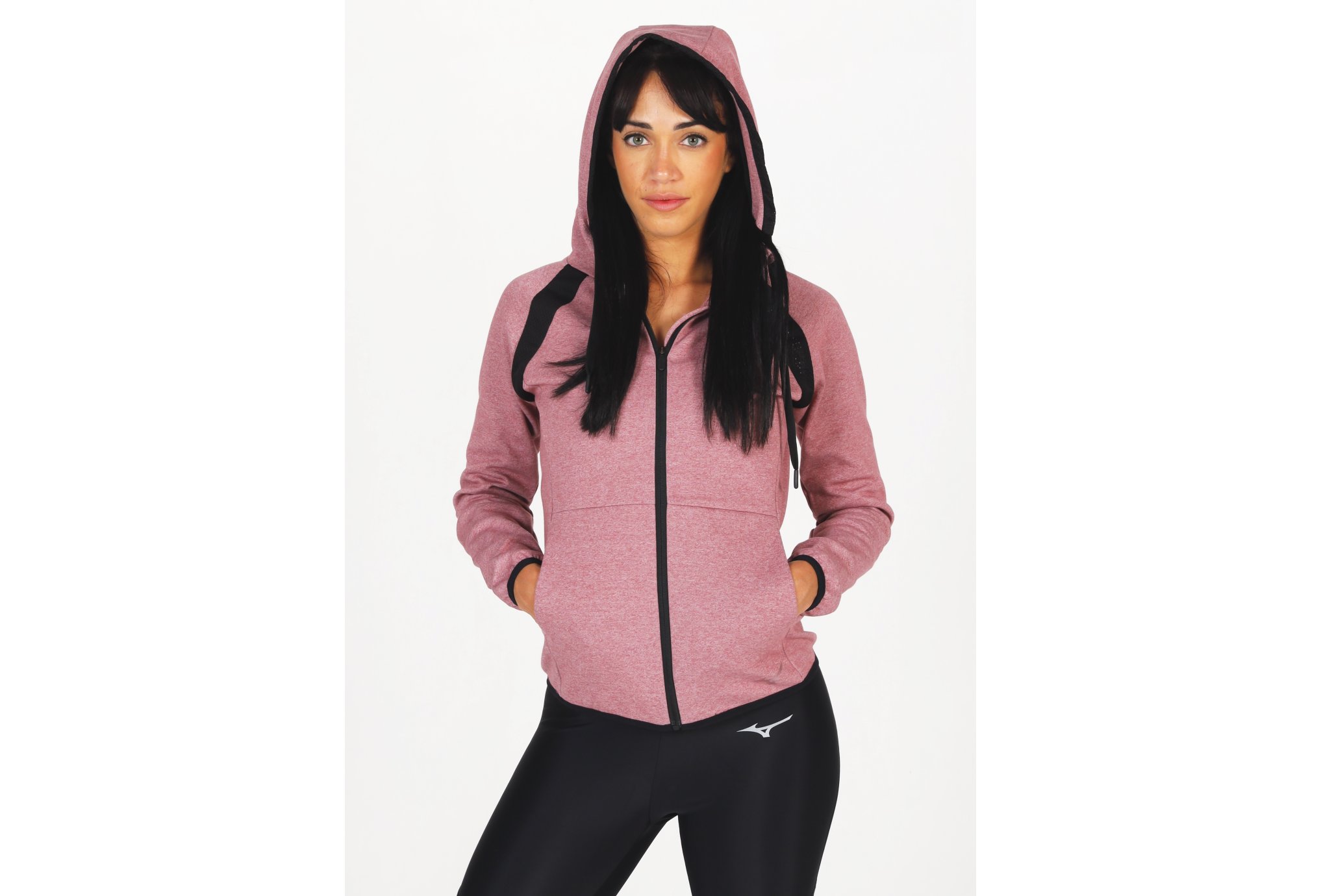 Mizuno Athletic Zip Hoody W vêtement running femme