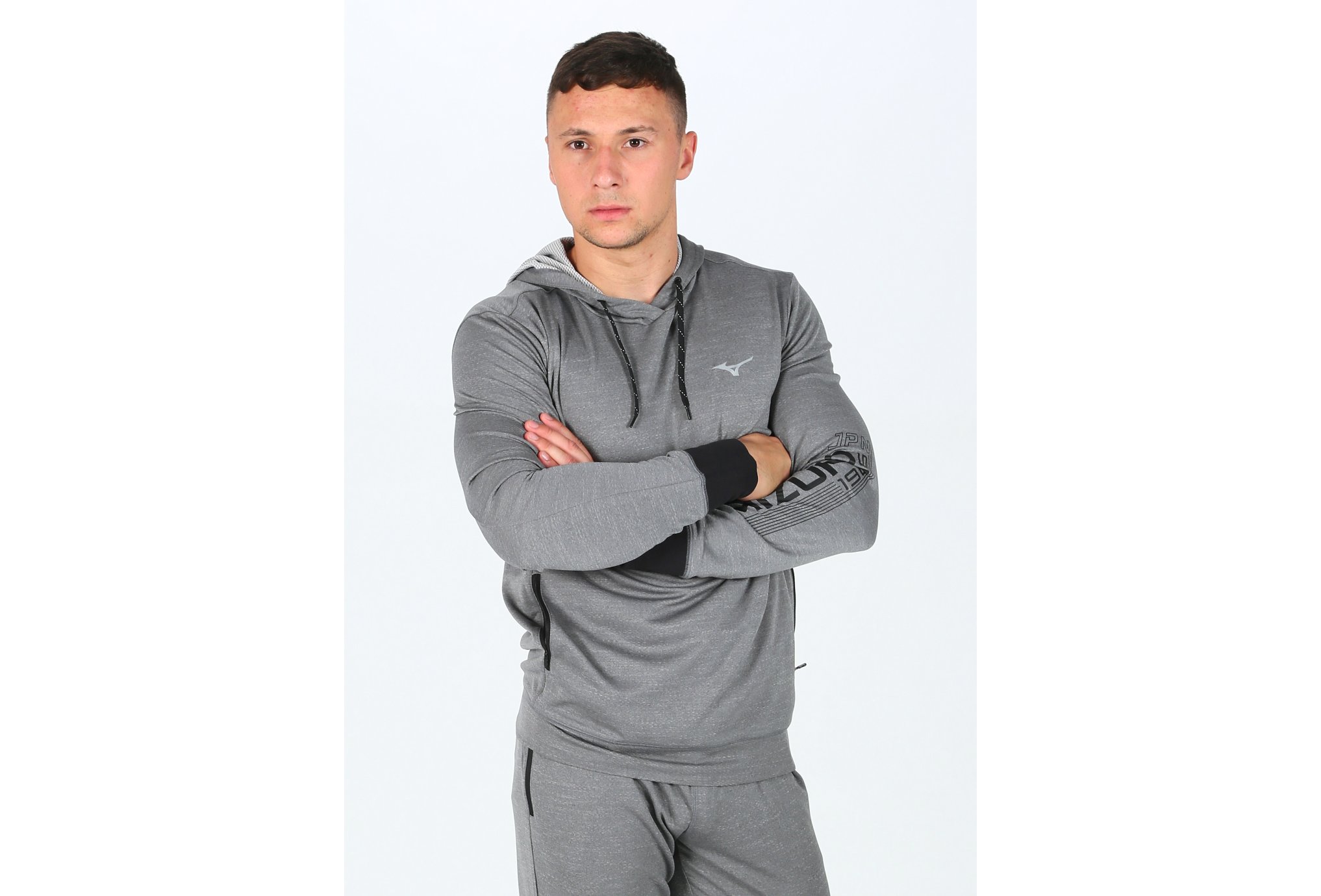Mizuno Heritage Hoody M vêtement running homme