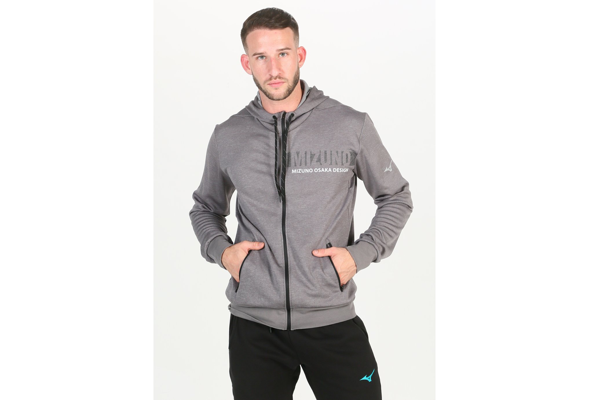 Mizuno Heritage Zip Hoody M Diététique Vêtements homme