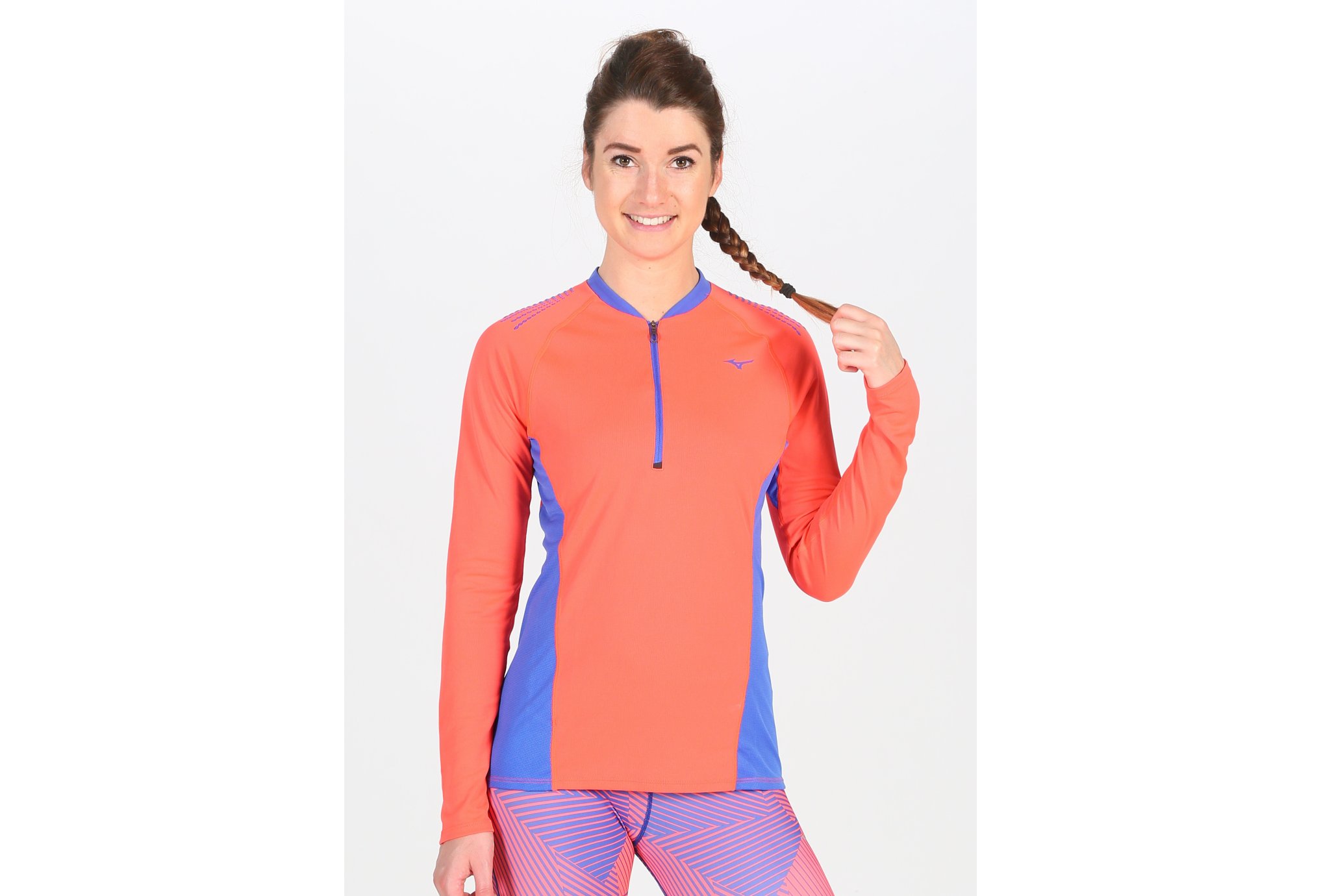 Mizuno Mujin Zippé W Diététique Vêtements femme