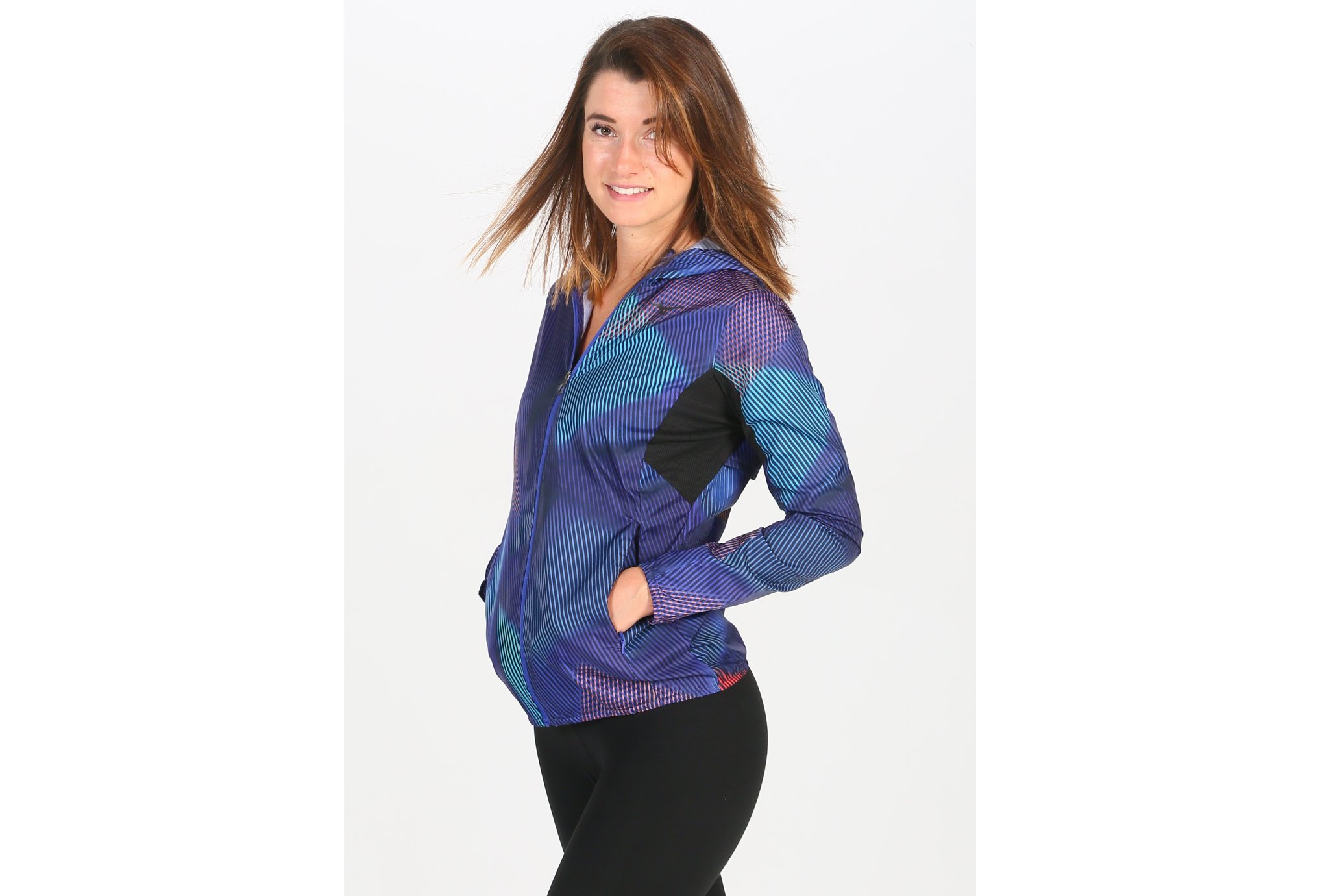 Mizuno Printed Hooded W vêtement running femme